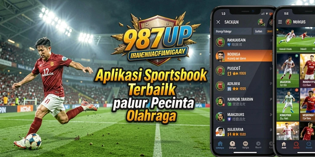 Tampilan antarmuka pengguna yang menarik dan informatif dari 987UP.