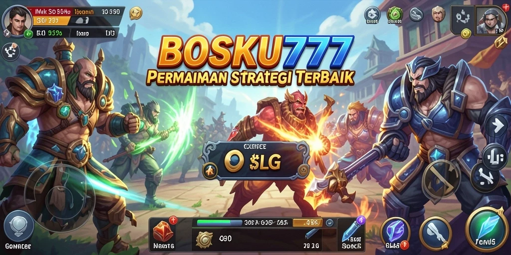 Tampilan gameplay BOSKU777 yang mendebarkan dan penuh strategi.