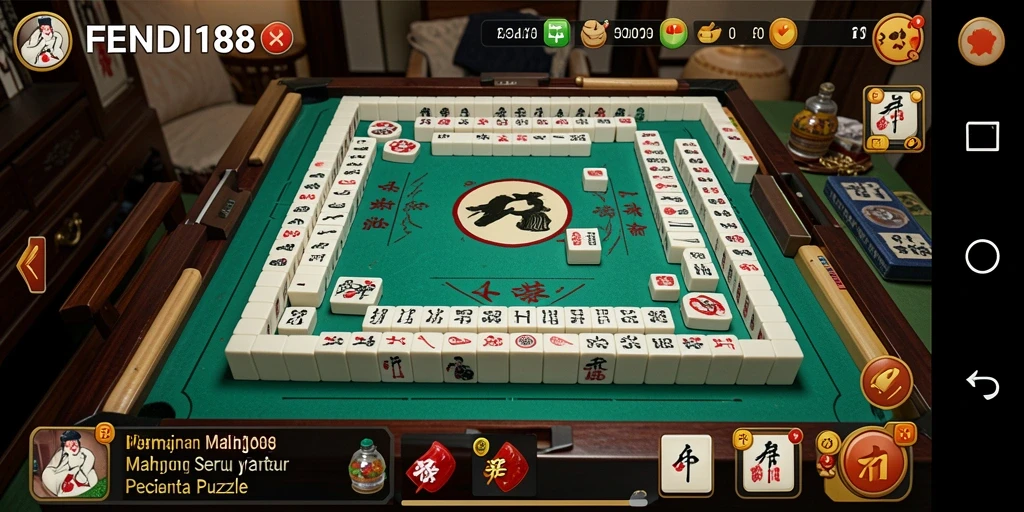 Gameplay Mahjong yang menarik di FENDI188 dengan visual menawan.