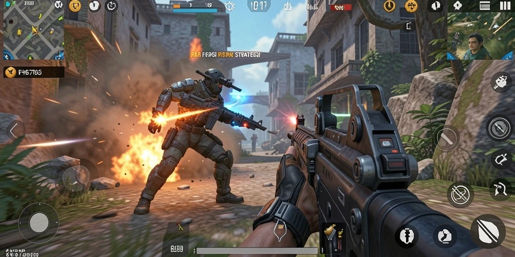 Tangkapan layar FH6767 menampilkan aksi gameplay yang mendebarkan dalam pertempuran TPS.