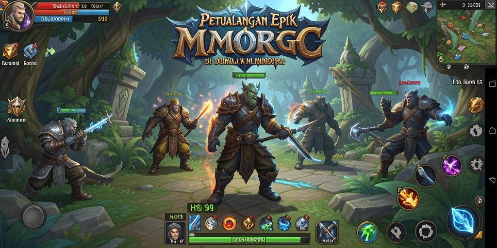 Tangkapan layar H89 menampilkan aksi pertarungan seru di dunia MMORPG.