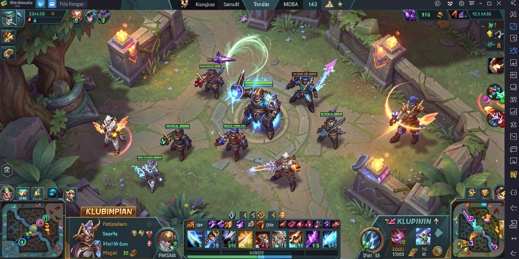 Gameplay mendebarkan di arena pertempuran KLUBIMPIAN.