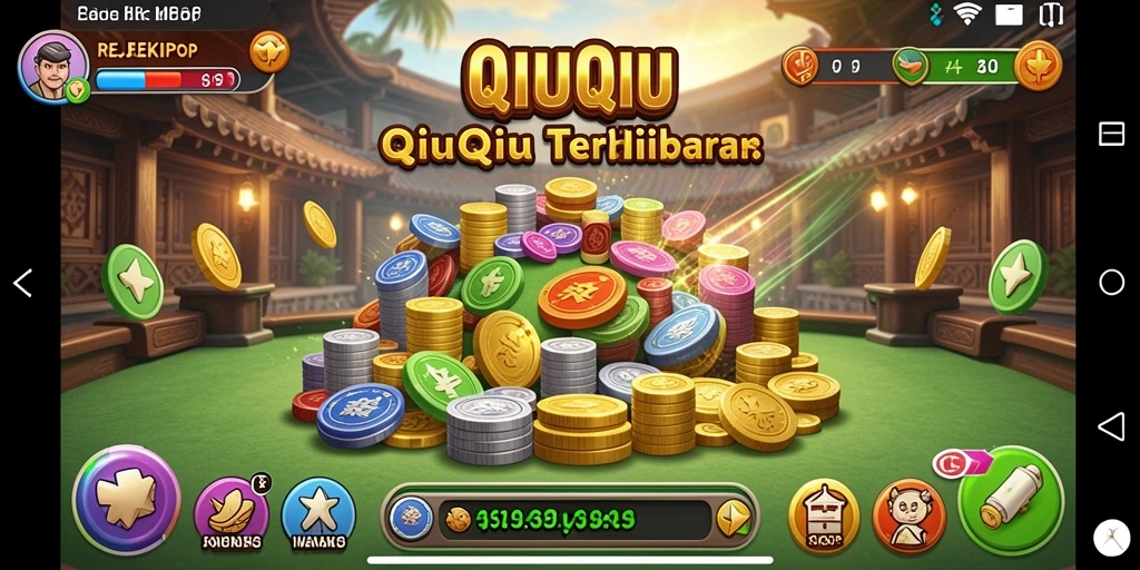 Tampilan gameplay QiuQiu yang menarik dan menantang.