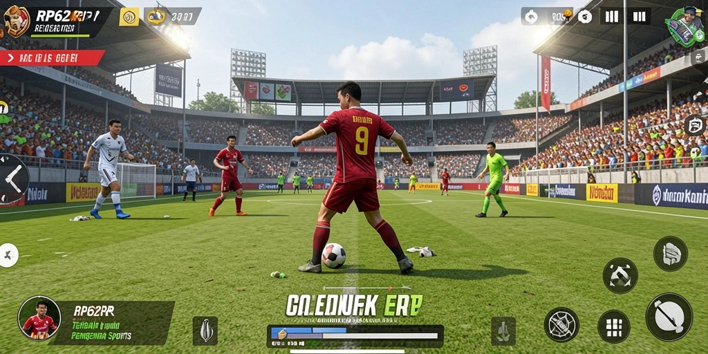 Tampilan gameplay seru dari RP62RP yang menguji keterampilan olahraga Anda.