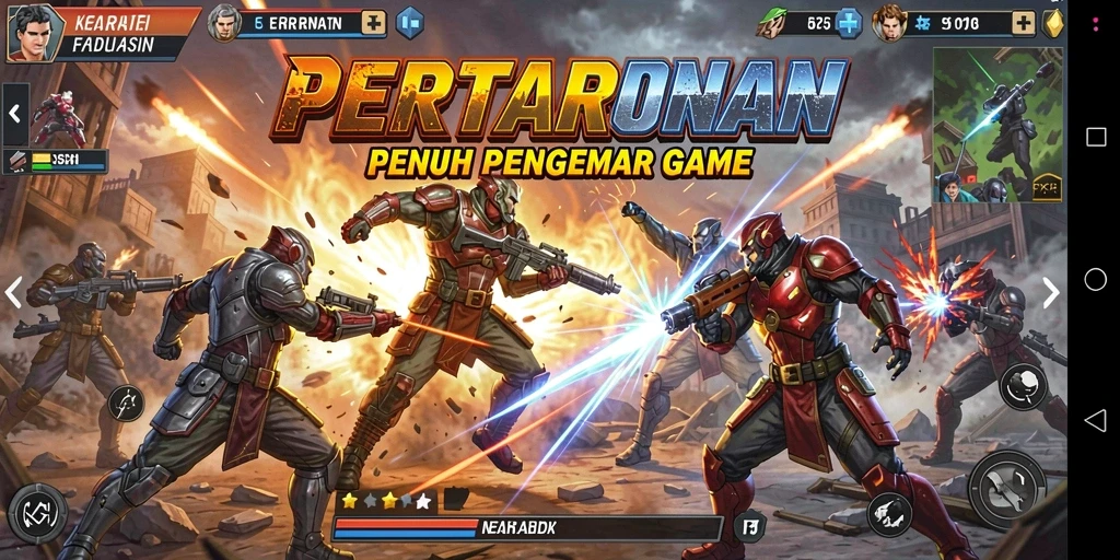 Screenshot gameplay T6 yang menampilkan pertarungan action yang mendebarkan.