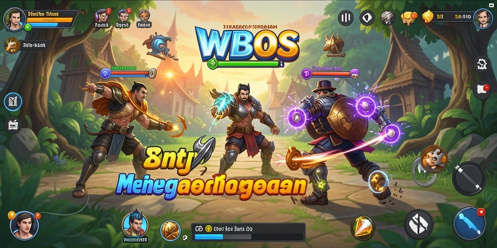 Tampilan gameplay WDBOS yang mendebarkan dan penuh aksi strategi.